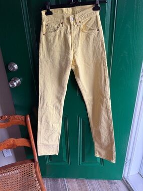Levi's Soft Yellow Boot Cut Jeans